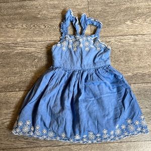 Cat & jack blue dress with flowers